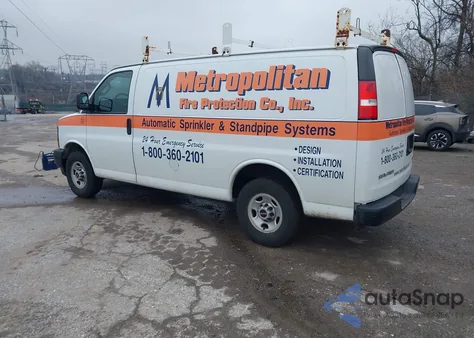 2017 GMC Savana 3500 Work Van из США, поврежденный, VIN 1GTZ7GFG1H1144145